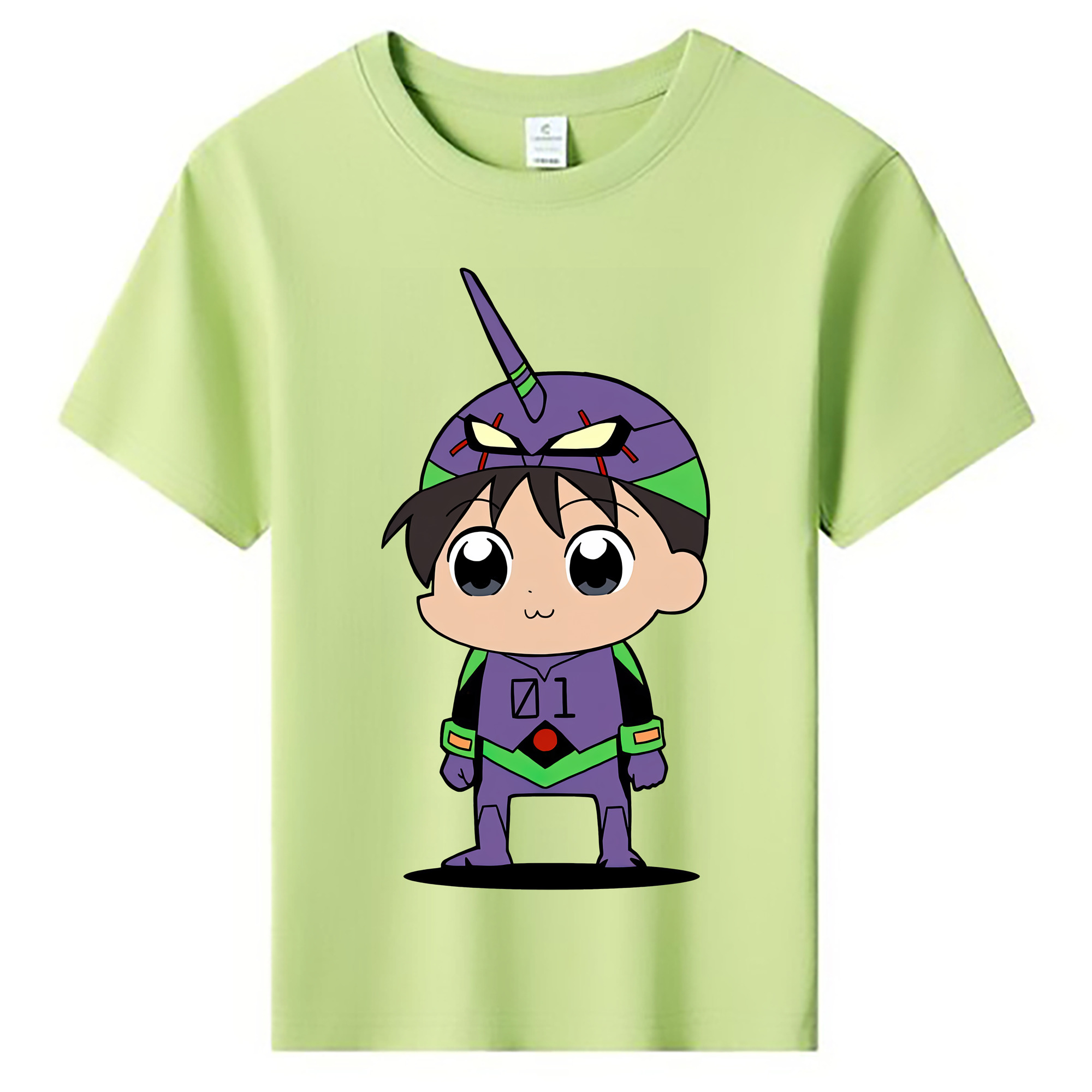 （画像用） EVA 新世紀エヴァンゲリオン 綿100％キッズTシャツ（フロントプリント）